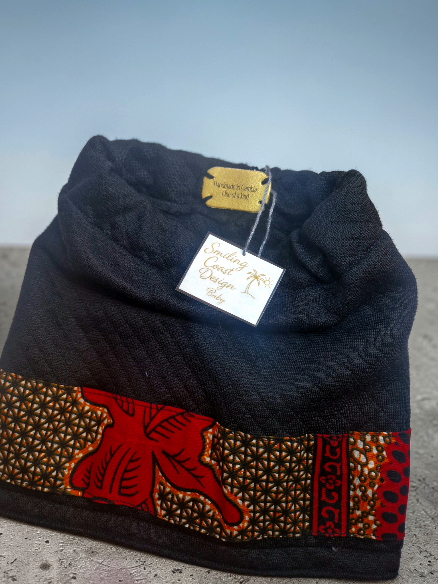 African Wax Print Baby Skirt & Hat Set 0-4 month | Handmade Newborn Outfit