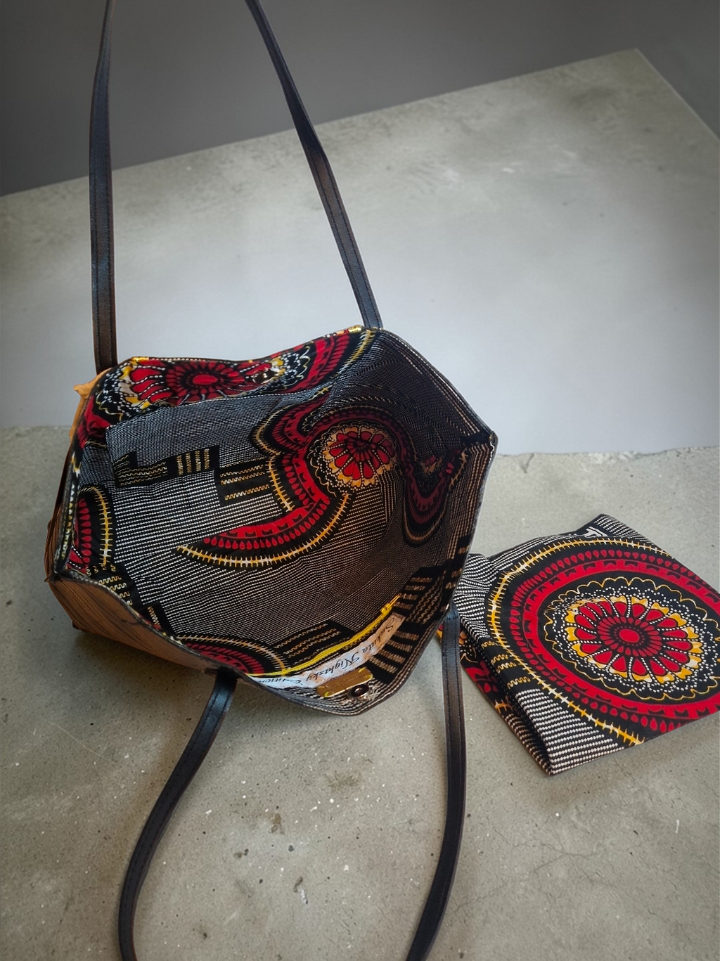 African Print Luxury Tote Bag – Handmade Statement Bag | Smiling Coast Design